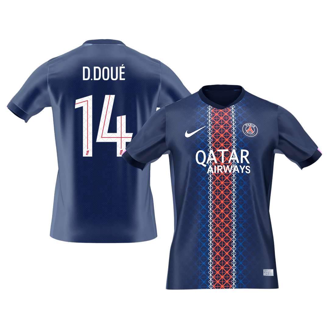 Męska Koszulka Domowa PSG D.DOUÉ #14 2025/26 [PREMIUM]