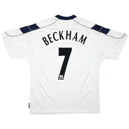 Męska Koszulka Retro Wyjazdowa Manchester United BECKHAM #7 2000/01