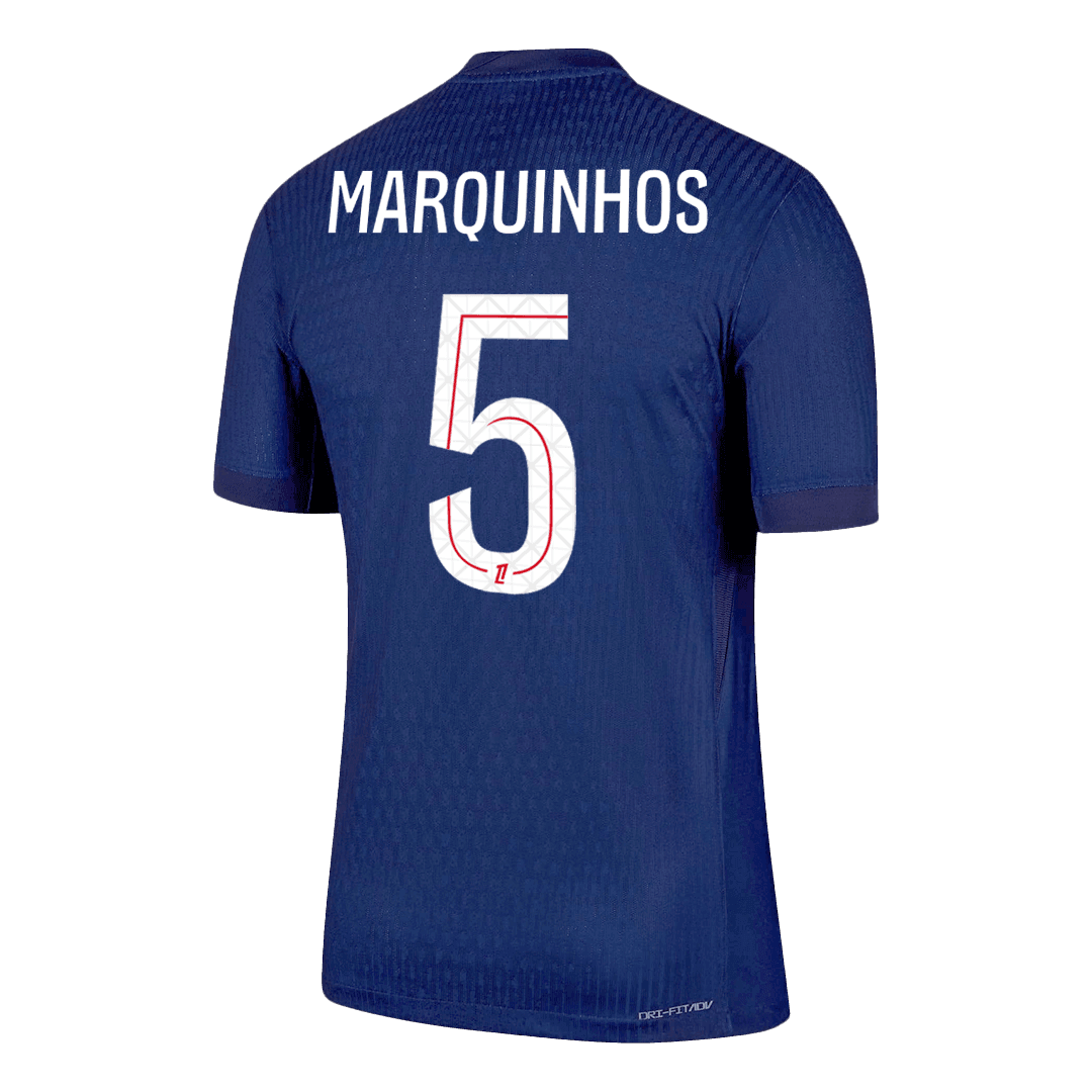 Męska Koszulka Domowa PSG MARQUINHOS #5 Wersja Piłkarska 2025/26 - Slim Fit - Topowe Koszulki Pilkarskie Sklep Internetowy