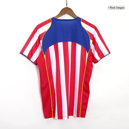 Męska koszulka piłkarska Atletico Madryt Home Retro 2004/05 - Topowe Koszulki Pilkarskie Sklep Internetowy
