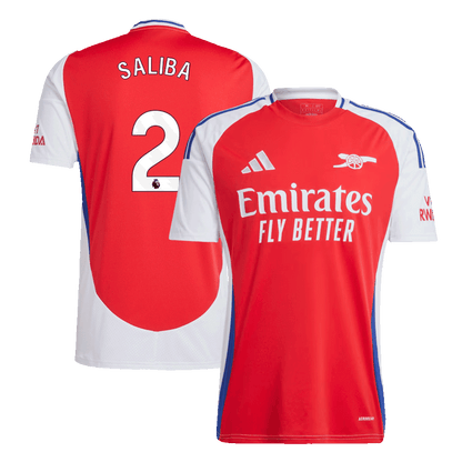 Koszulka Arsenal domowa 2024/25 SALIBA #2 - Topowe Koszulki Pilkarskie Sklep Internetowy