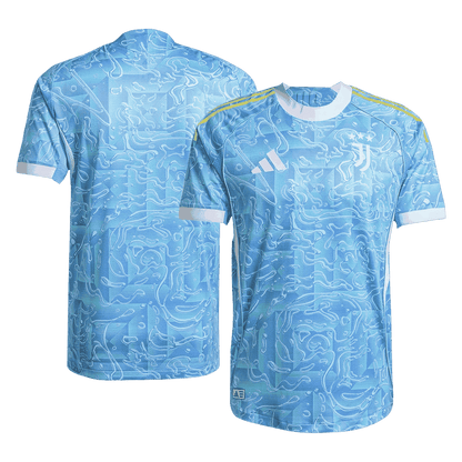 Męska Koszulka Wyjazdowa Juventus Wersja Piłkarska 2025/26 - Slim Fit - Topowe Koszulki Pilkarskie Sklep Internetowy