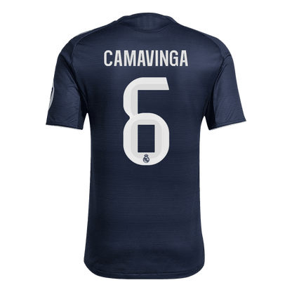 Męska Koszulka Wyjazdowa Real Madrid CAMAVINGA #6 Wersja Piłkarska 2025/26 - Slim Fit - Topowe Koszulki Pilkarskie Sklep Internetowy