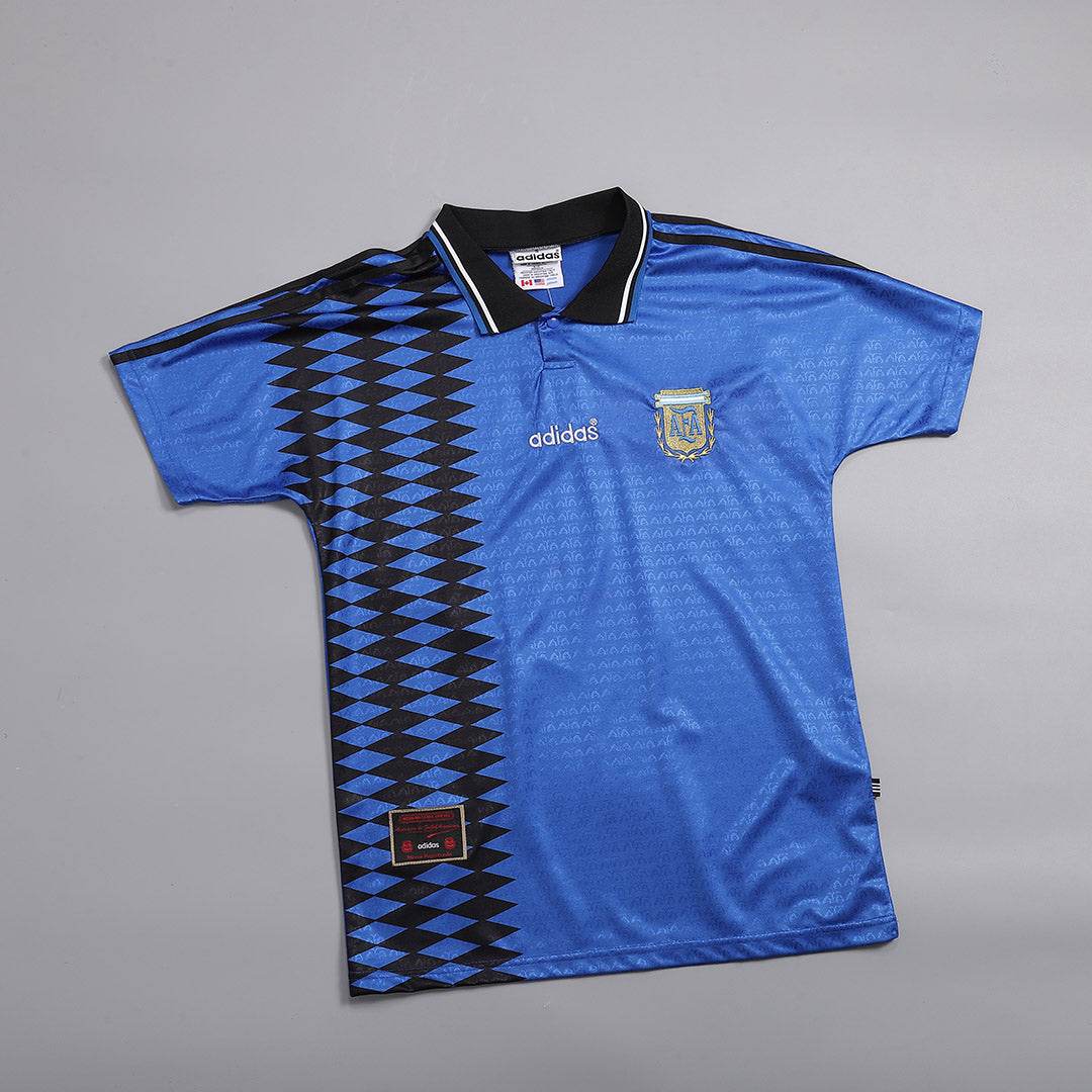 Męska Koszulka Retro Wyjazdowa Argentina 1994 - Topowe Koszulki Pilkarskie Sklep Internetowy