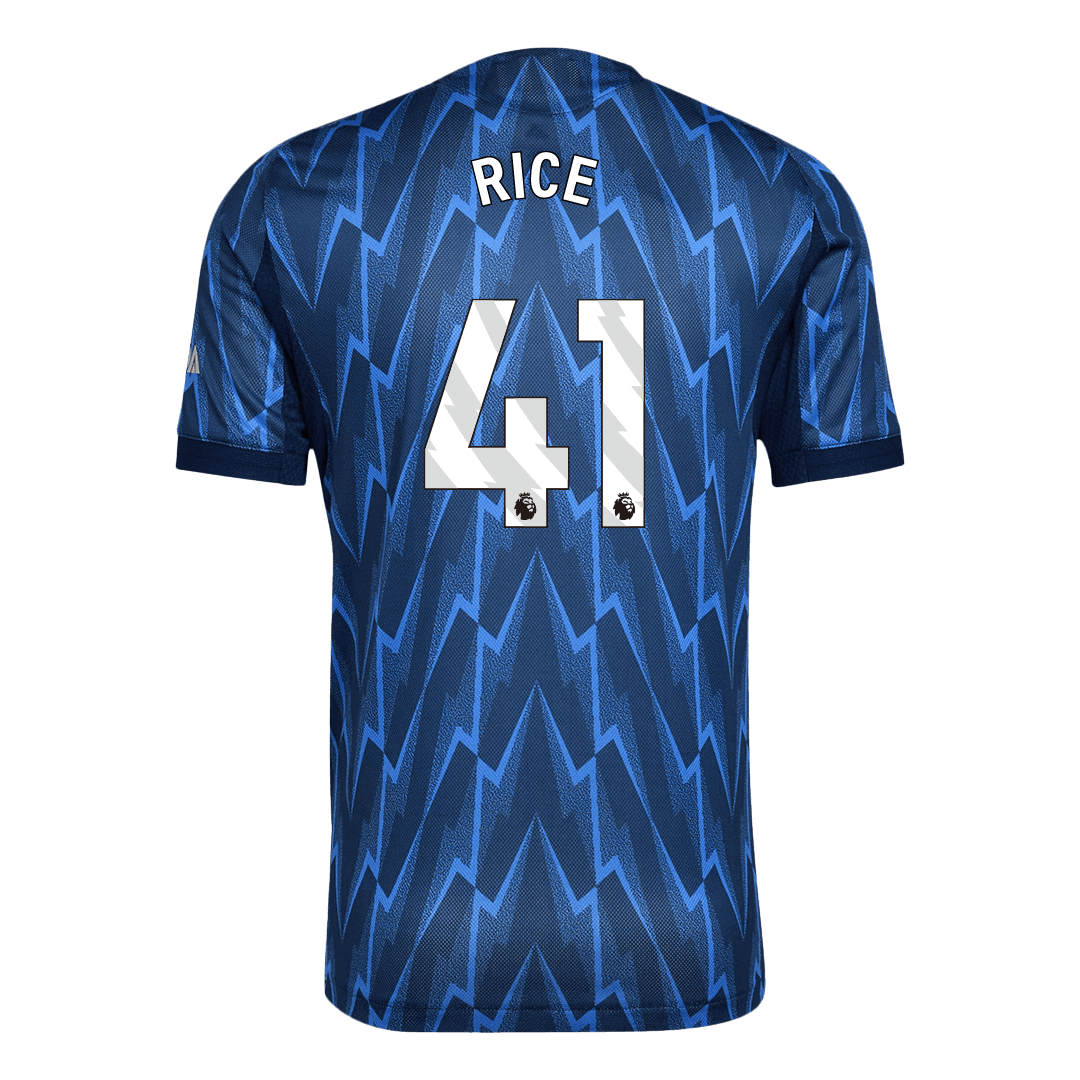 Męska Koszulka Wyjazdowa Arsenal RICE #41 Wersja Piłkarska 2025/26 - Slim Fit