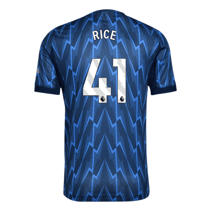 Męska Koszulka Wyjazdowa Arsenal RICE #41 Wersja Piłkarska 2025/26 - Slim Fit