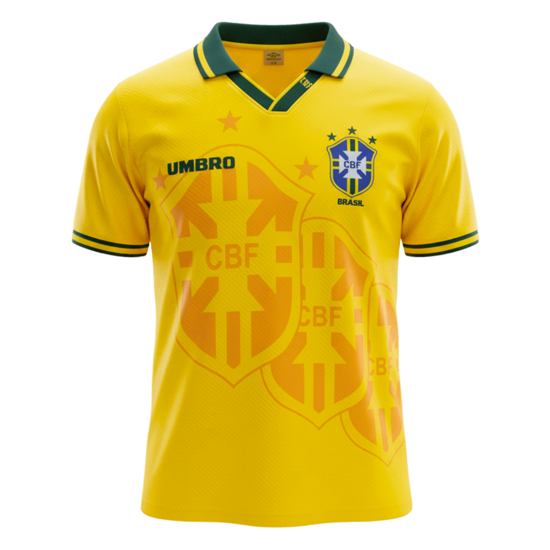 Męska Koszulka Retro Domowa Brazil 1994
