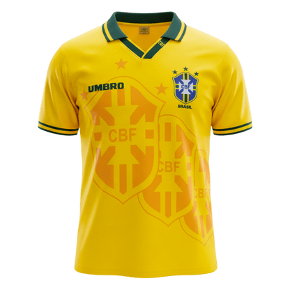 Męska Koszulka Retro Domowa Brazil 1994