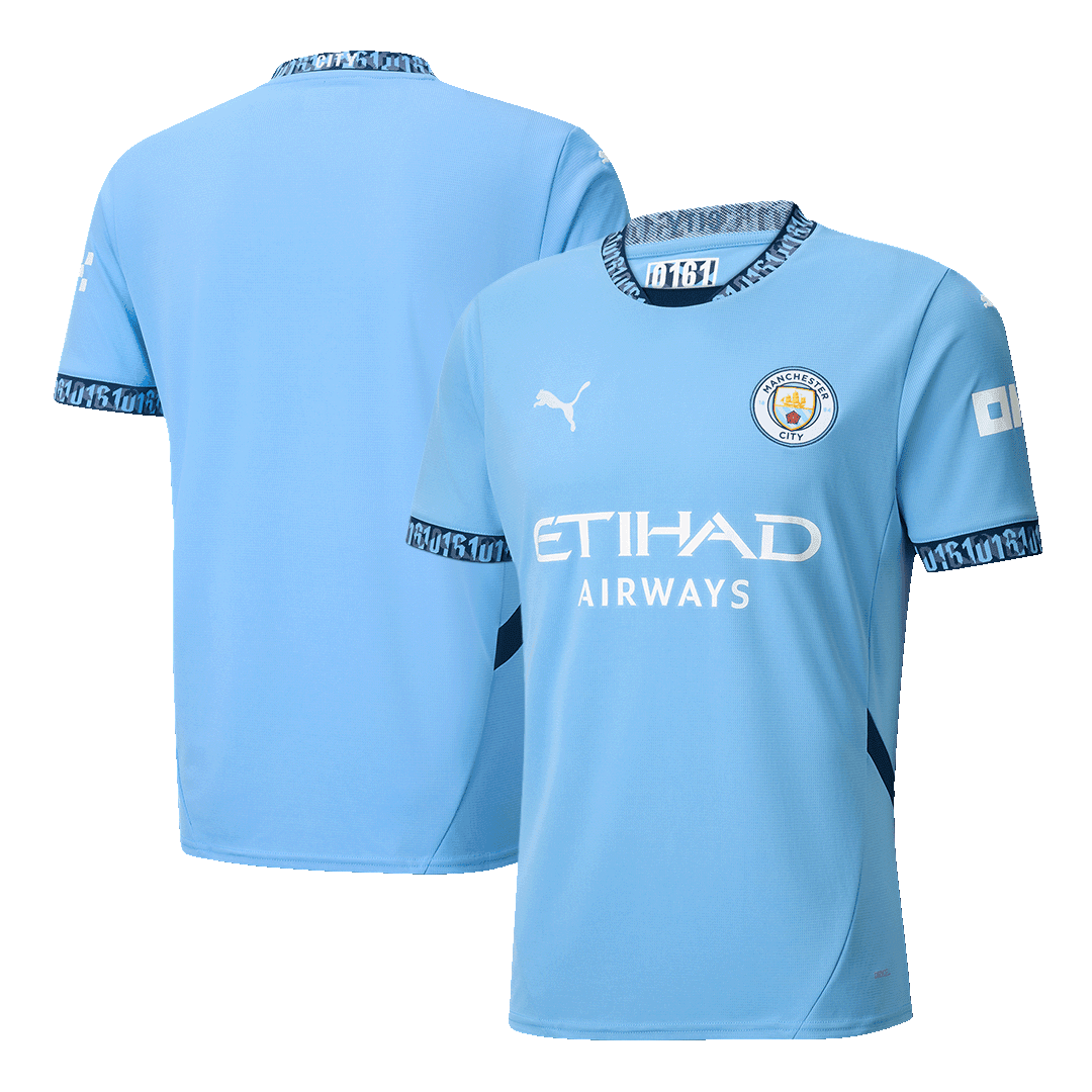 Koszulka domowa Manchester City Soccer 2024/25 - Topowe Koszulki Pilkarskie Sklep Internetowy