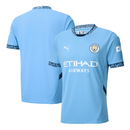 Koszulka domowa Manchester City Soccer 2024/25 - Topowe Koszulki Pilkarskie Sklep Internetowy