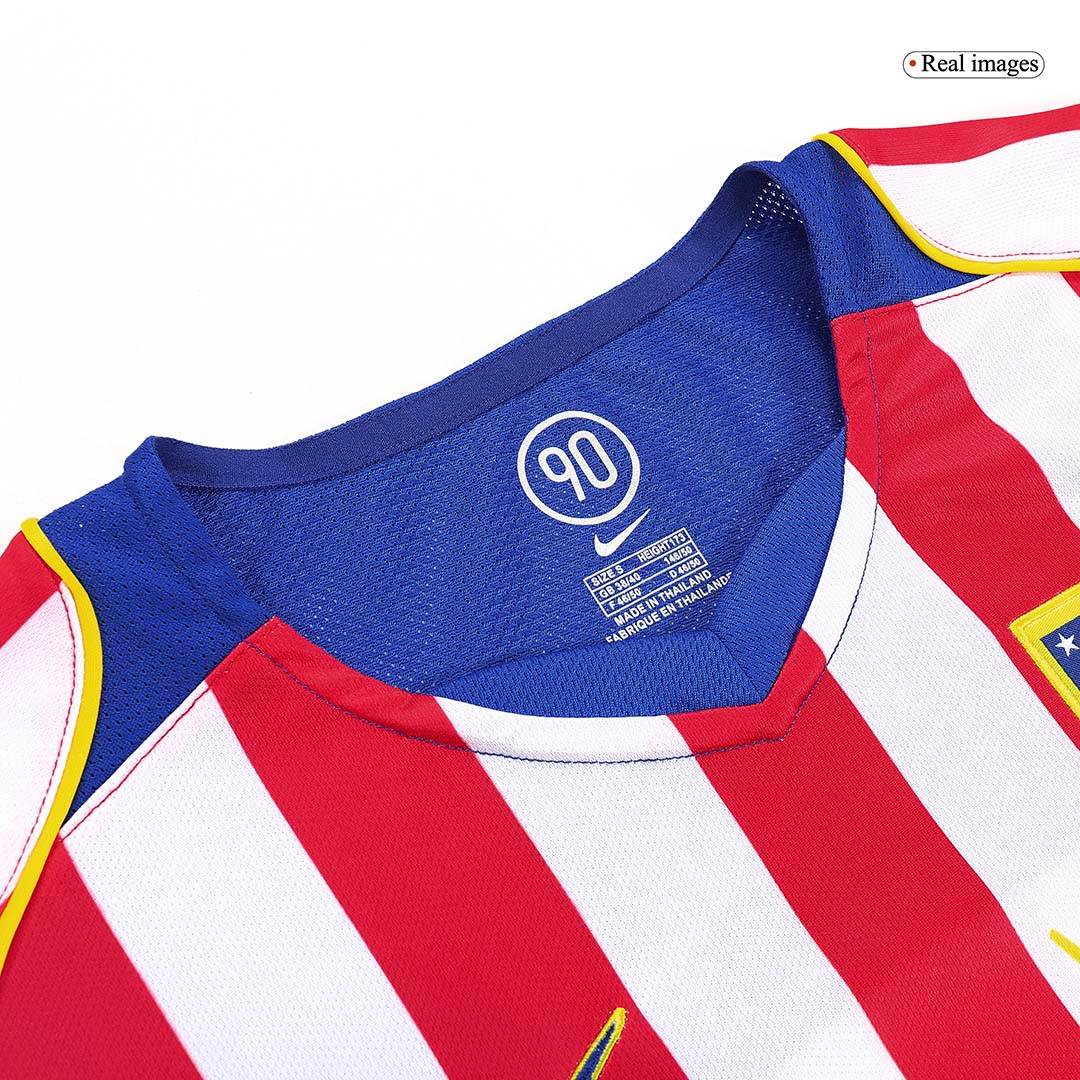 Męska koszulka piłkarska Atletico Madryt Home Retro 2004/05 - Topowe Koszulki Pilkarskie Sklep Internetowy