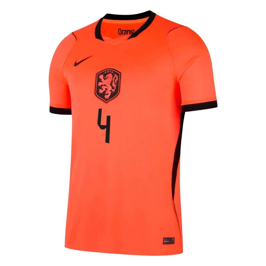 Męska koszulka Holandii domowa VIRGIL #4 - Mundial 2026