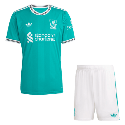 Męski Zestaw Trzecia Wyjazdowa Liverpool (Koszulka+Spodenki) 2025/26