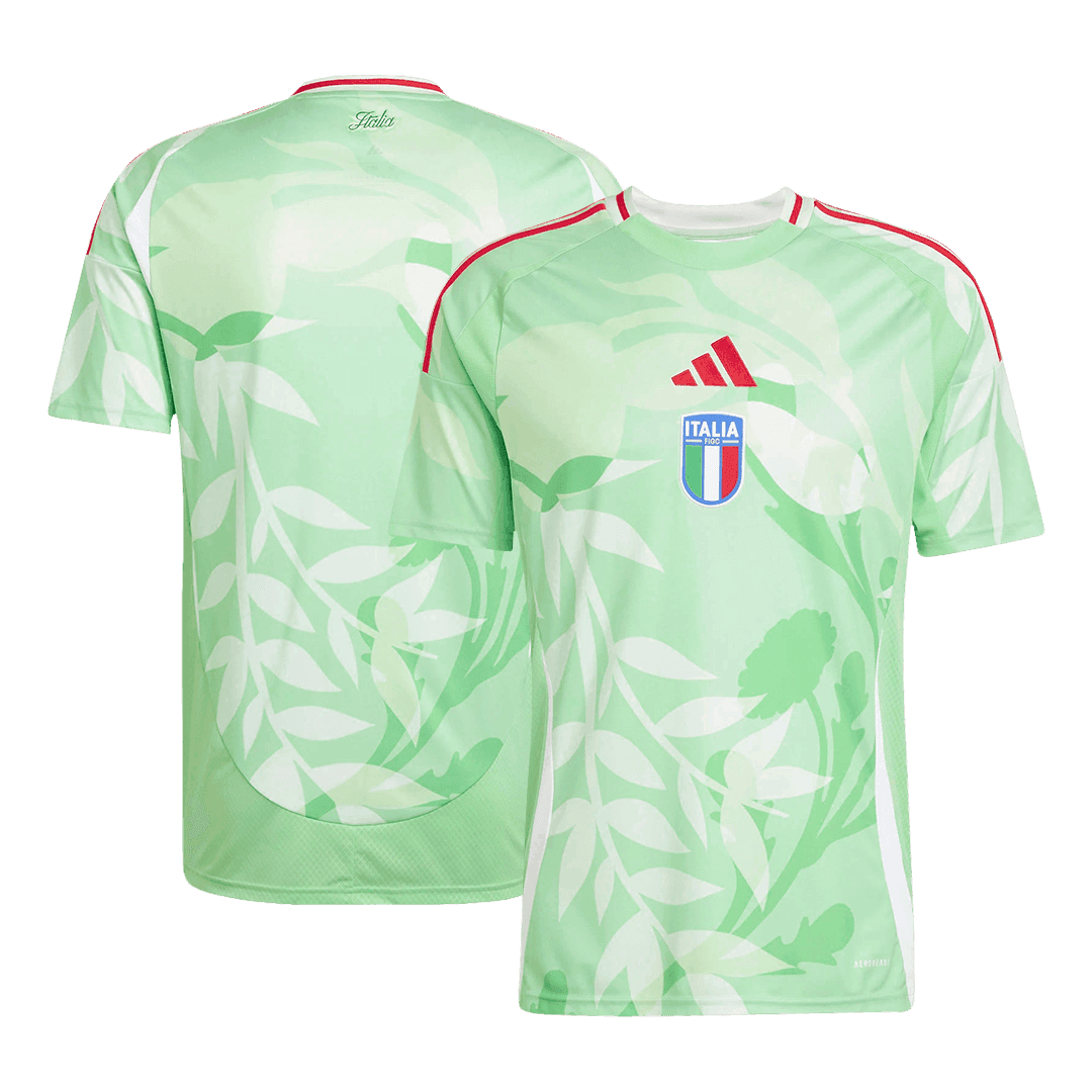 Męska Koszulka Wyjazdowa Włochy 2025 Zielona - Women's Euro - Topowe Koszulki Pilkarskie Sklep Internetowy