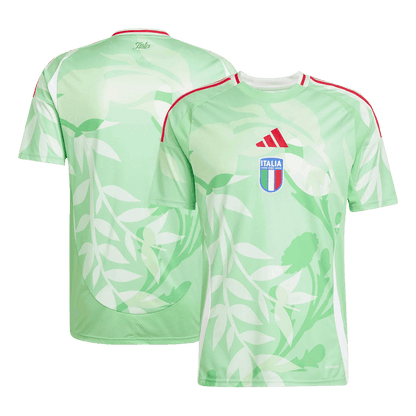 Męska Koszulka Wyjazdowa Włochy 2025 Zielona - Women's Euro - Topowe Koszulki Pilkarskie Sklep Internetowy