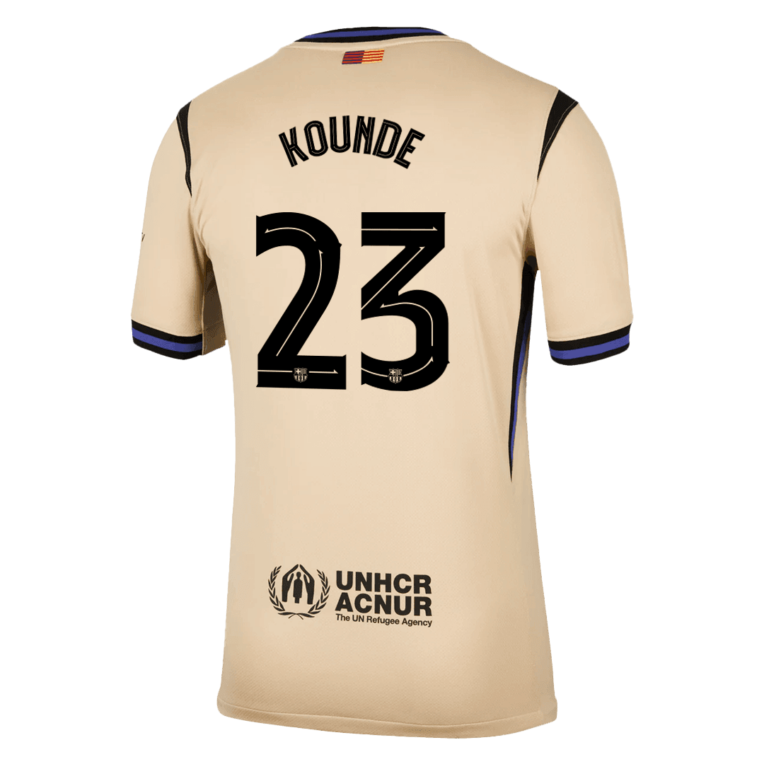 Męska Koszulka Wyjazdowa Barcelona KOUNDE #23 2025/26 - UCL - Topowe Koszulki Pilkarskie Sklep Internetowy