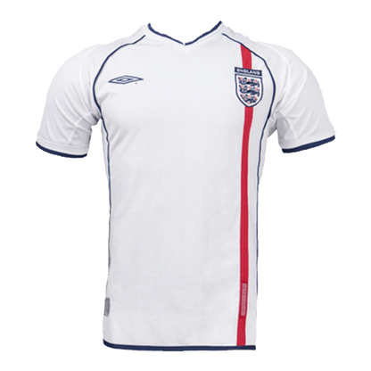 Męska Koszulka Retro Domowa England 2002
