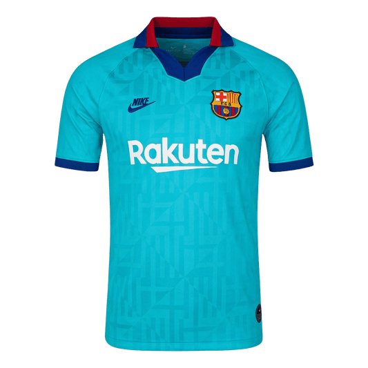 Męska Koszulka Retro Trzecia Wyjazdowa Barcelona 2019/20
