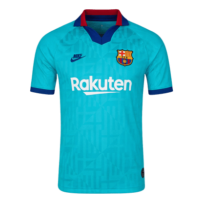 Męska Koszulka Retro Trzecia Wyjazdowa Barcelona 2019/20