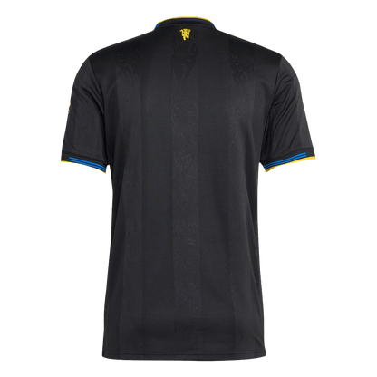 Męska Koszulka Trzecia Wyjazdowa Manchester United Wersja Piłkarska 2025/26 - Slim Fit