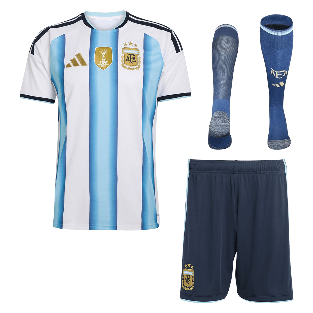 Męski Zestaw Domowa Argentina (Koszulka + Spodenki + Skarpety) World Cup 2026