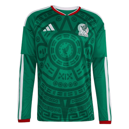 Męska Koszulka Domowa Mexico 2026 z Długim Rękawem - World Cup