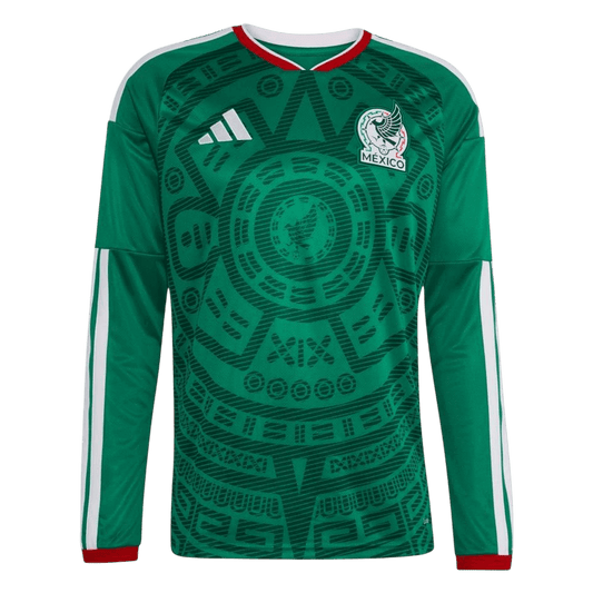 Męska Koszulka Domowa Mexico 2026 z Długim Rękawem - World Cup