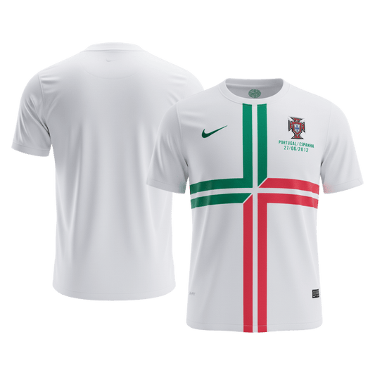 Męska Koszulka Retro Wyjazdowa Portugal 2012