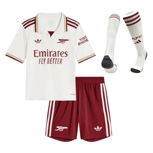 Dziecięcy Zestaw Trzecia Wyjazdowa Arsenal (Koszulka + Spodenki + Skarpety) 2025/26
