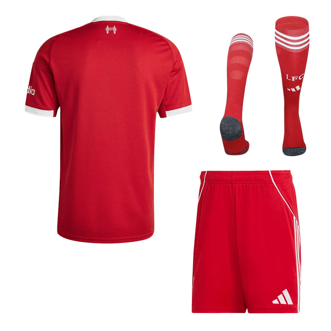 Męski Zestaw Domowa Liverpool (Koszulka + Spodenki + Skarpety) 2025/26