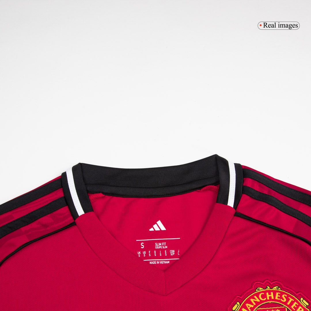 Męski Zestaw Domowa Manchester United (Koszulka + Spodenki + Skarpety) 2025/26 [PREMIUM]