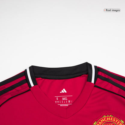 Męski Zestaw Domowa Manchester United (Koszulka + Spodenki + Skarpety) 2025/26 [PREMIUM]