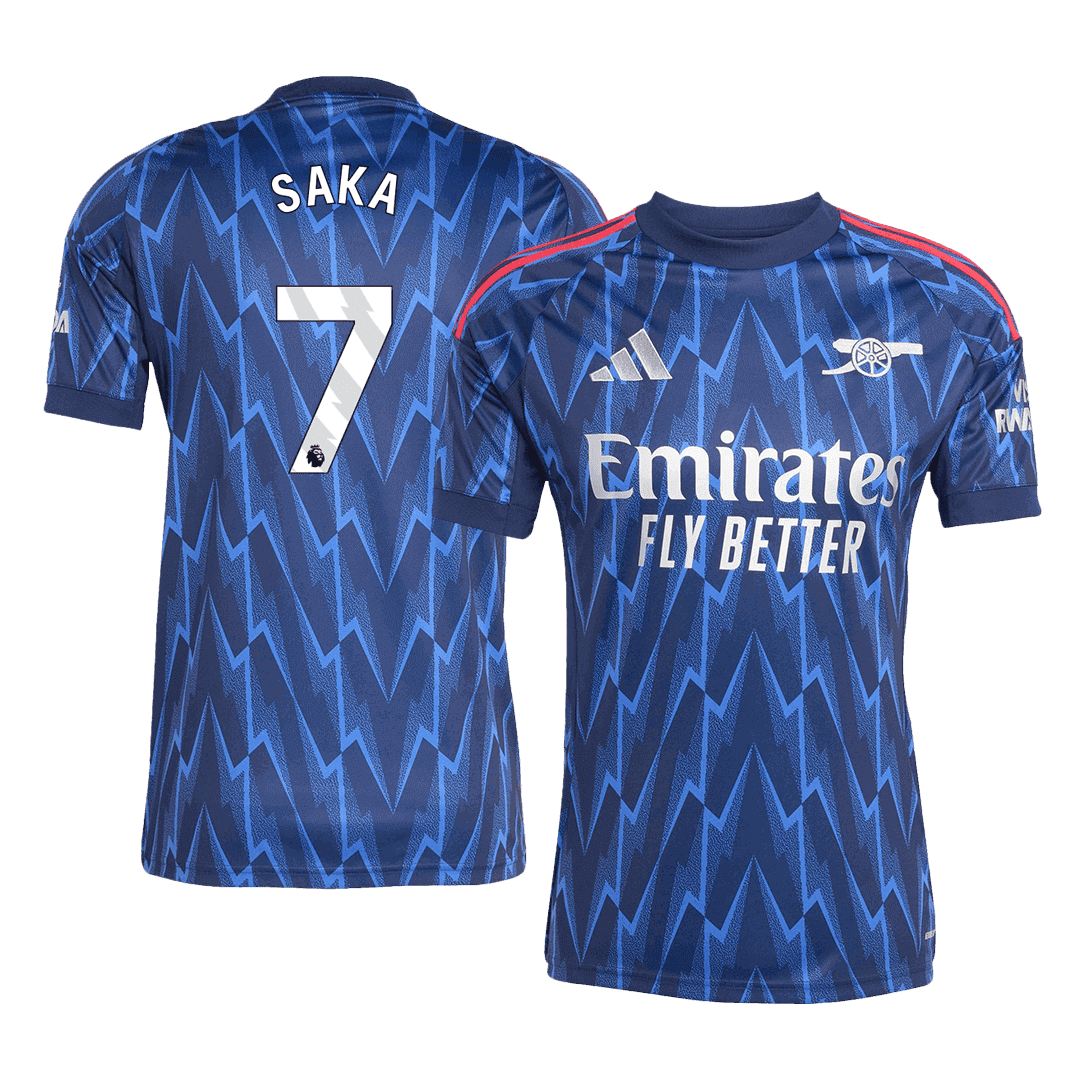 Męska Koszulka Wyjazdowa Arsenal SAKA #7 2025/26 - Topowe Koszulki Pilkarskie Sklep Internetowy