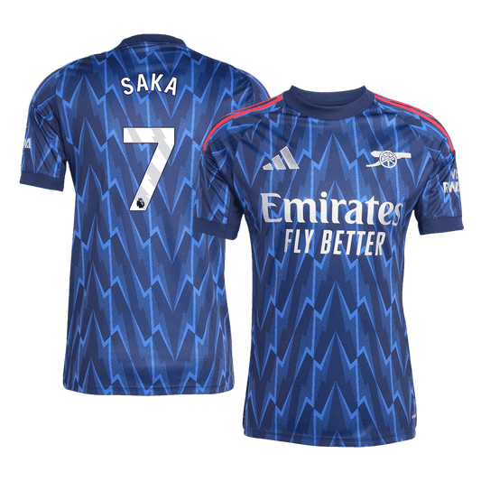 Męska Koszulka Wyjazdowa Arsenal SAKA #7 2025/26 - Topowe Koszulki Pilkarskie Sklep Internetowy