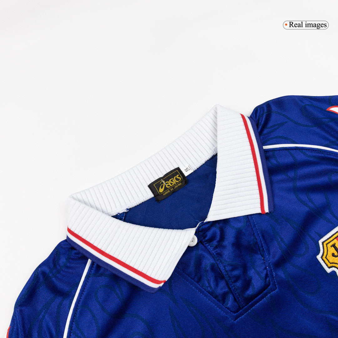 Męska Koszulka Retro Domowa Japan 1998 z Długim Rękawem - World Cup