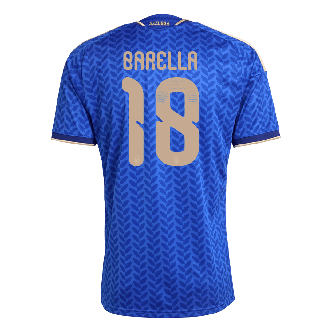 Męska Koszulka Domowa Italy BARELLA #18 World Cup 2026