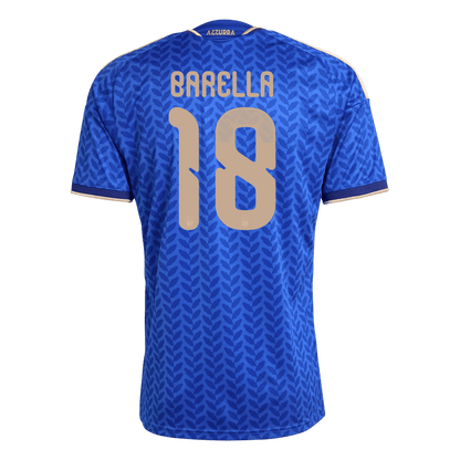 Męska Koszulka Domowa Italy BARELLA #18 World Cup 2026