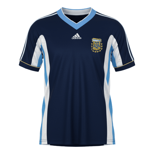 Męska Koszulka Retro Wyjazdowa Argentina 1998