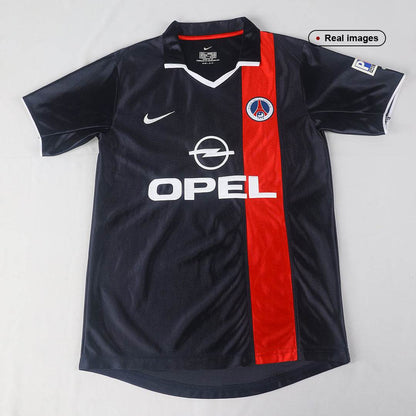 Męska domowa koszulka piłkarska PSG Retro 2001/02 - Topowe Koszulki Pilkarskie Sklep Internetowy