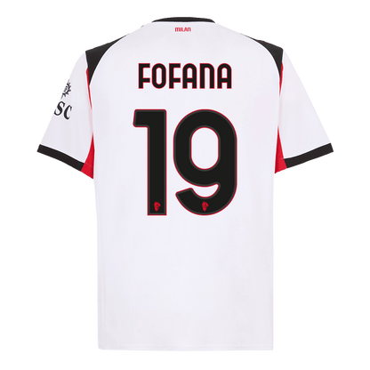 Męska Koszulka Wyjazdowa AC Milan FOFANA #19 2025/26 - Topowe Koszulki Pilkarskie Sklep Internetowy