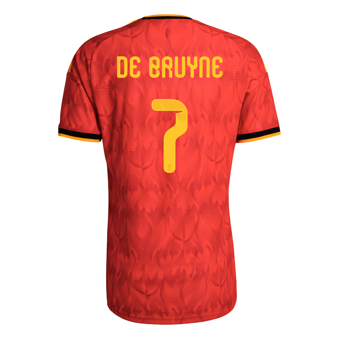 Męska koszulka Belgii domowa DE BRUYNE #7 wersja zawodnicza – Mundial 2026