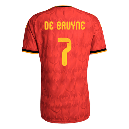 Męska koszulka Belgii domowa DE BRUYNE #7 wersja zawodnicza – Mundial 2026