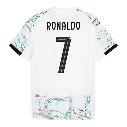 Męska Koszulka Wyjazdowa Portugalia RONALDO #7 Wersja Piłkarska 2025 - Topowe Koszulki Pilkarskie Sklep Internetowy