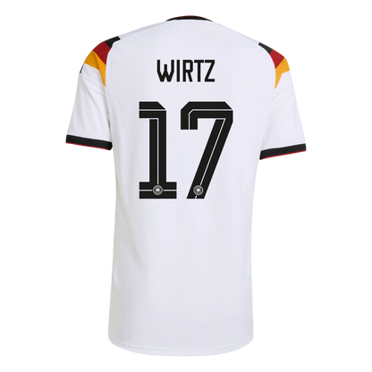 Męska Koszulka Domowa Niemcy WIRTZ #17 Wersja Piłkarska World Cup 2026 - Slim Fit