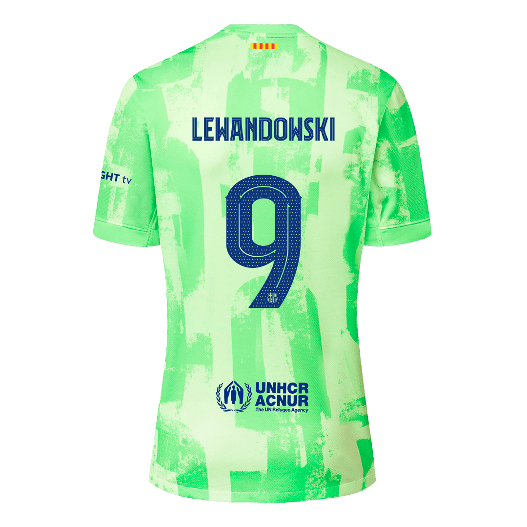 Koszulka Barcelona trzecia wyjazdowa 2024/25 LEWANDOWSKI #9 - UCL (Spotify Logo Without Text) - Topowe Koszulki Pilkarskie Sklep Internetowy