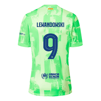 Koszulka Barcelona trzecia wyjazdowa 2024/25 LEWANDOWSKI #9 - UCL (Spotify Logo Without Text) - Topowe Koszulki Pilkarskie Sklep Internetowy