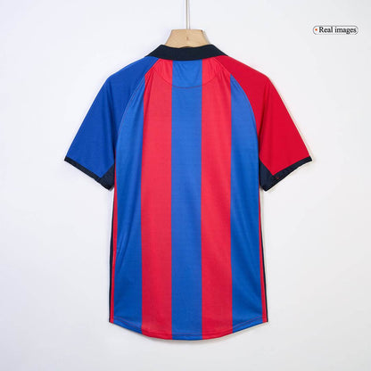 Koszulka Retro Domowa Barcelona 2001/02 - Topowe Koszulki Pilkarskie Sklep Internetowy