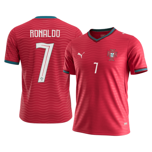 Męska Koszulka Domowa Portugal RONALDO #7 World Cup 2026