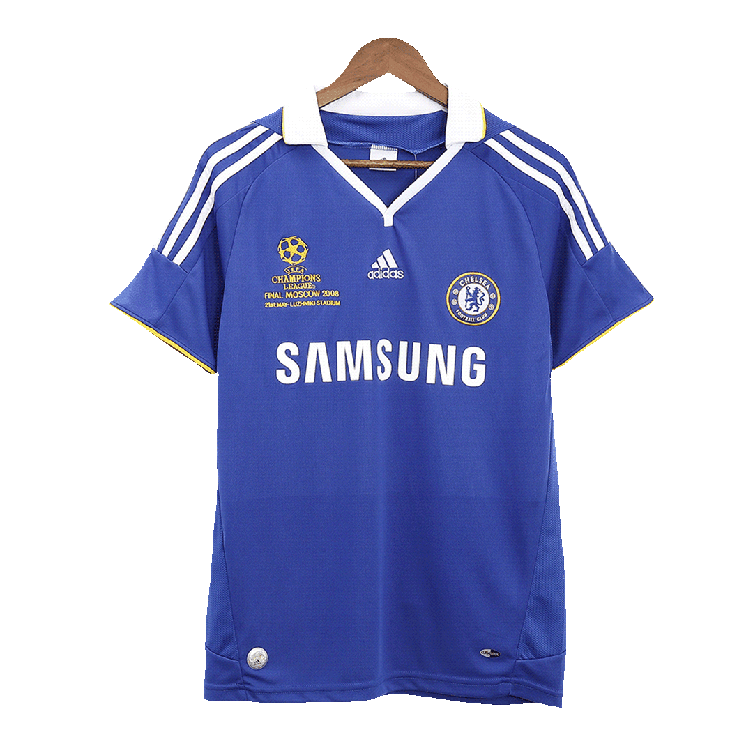 Męska Koszulka Retro Domowa Chelsea 2008 - UCL - Topowe Koszulki Pilkarskie Sklep Internetowy