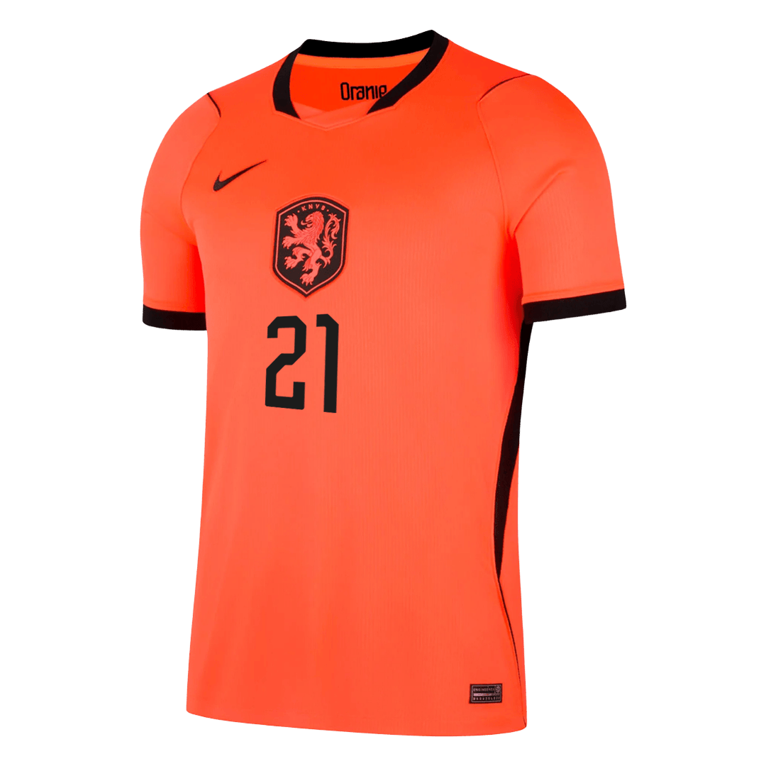 Męska koszulka Holandii domowa F.DE JONG #21 - Mundial 2026